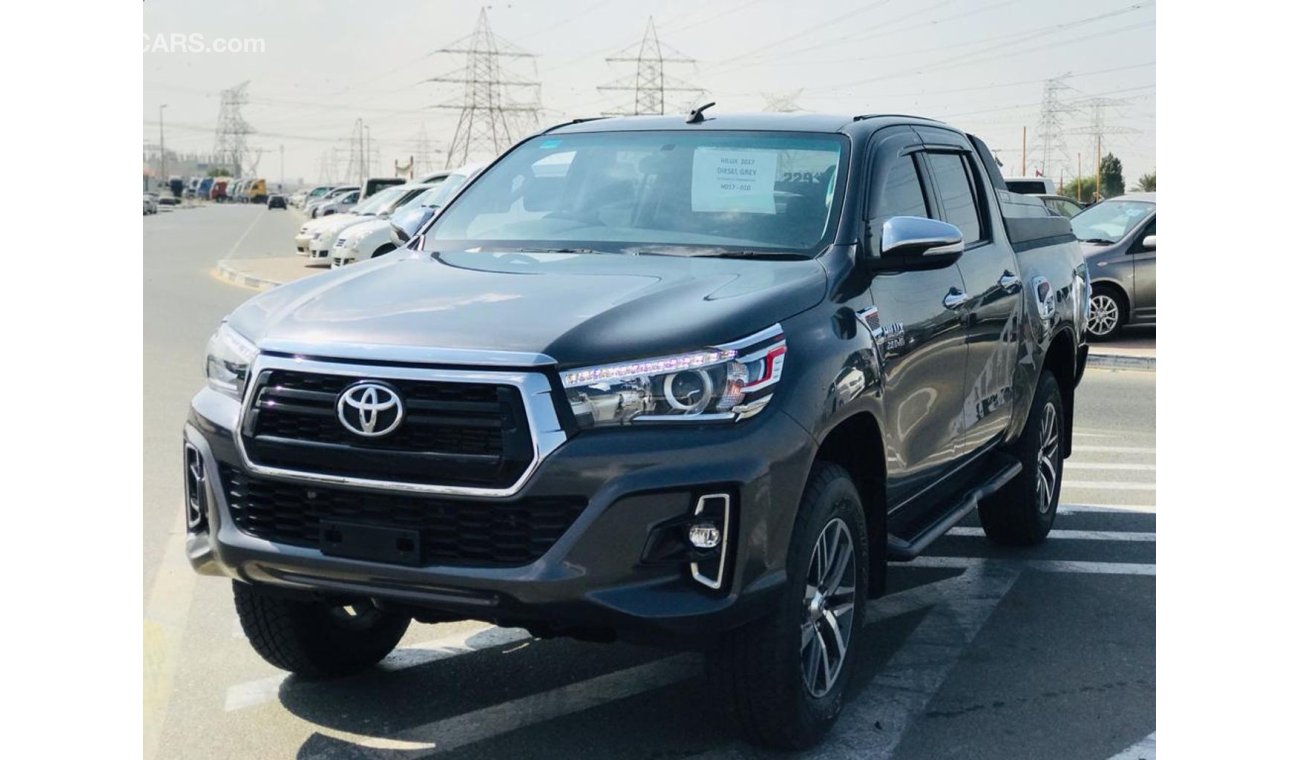 تويوتا هيلوكس Toyota Top Hilux diesel engine right hand drive  model 2017 grey colour