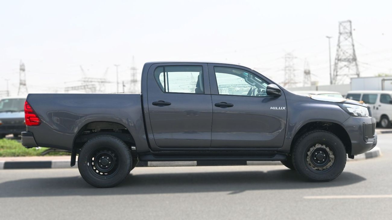 تويوتا هيلوكس Toyota Hilux 4x4  2024 2.4L Diesel Double Cab Transmission Manual Grey Outside Black inside