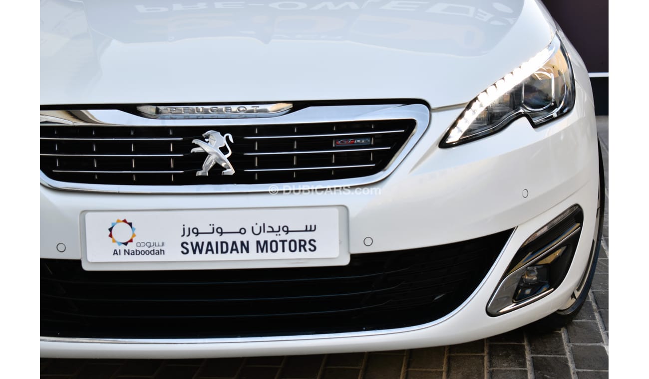 Peugeot 308 AED 639 PM | 1.6L GT LINE GCC DEALER WARRANTY
