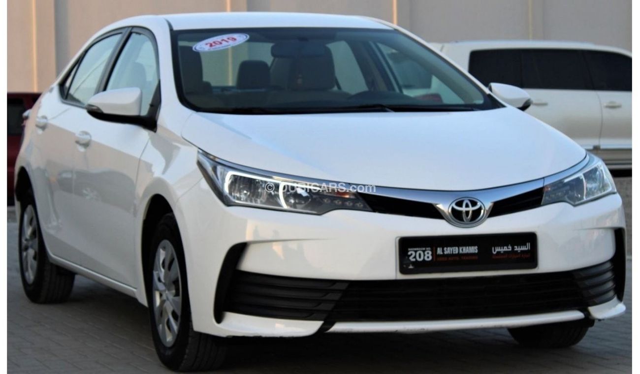 تويوتا كورولا تويوتا كورولا 2019 1.6 خليجي بحالة ممتازة بدون حوادث نظيفه جدا من الداخل والخارج