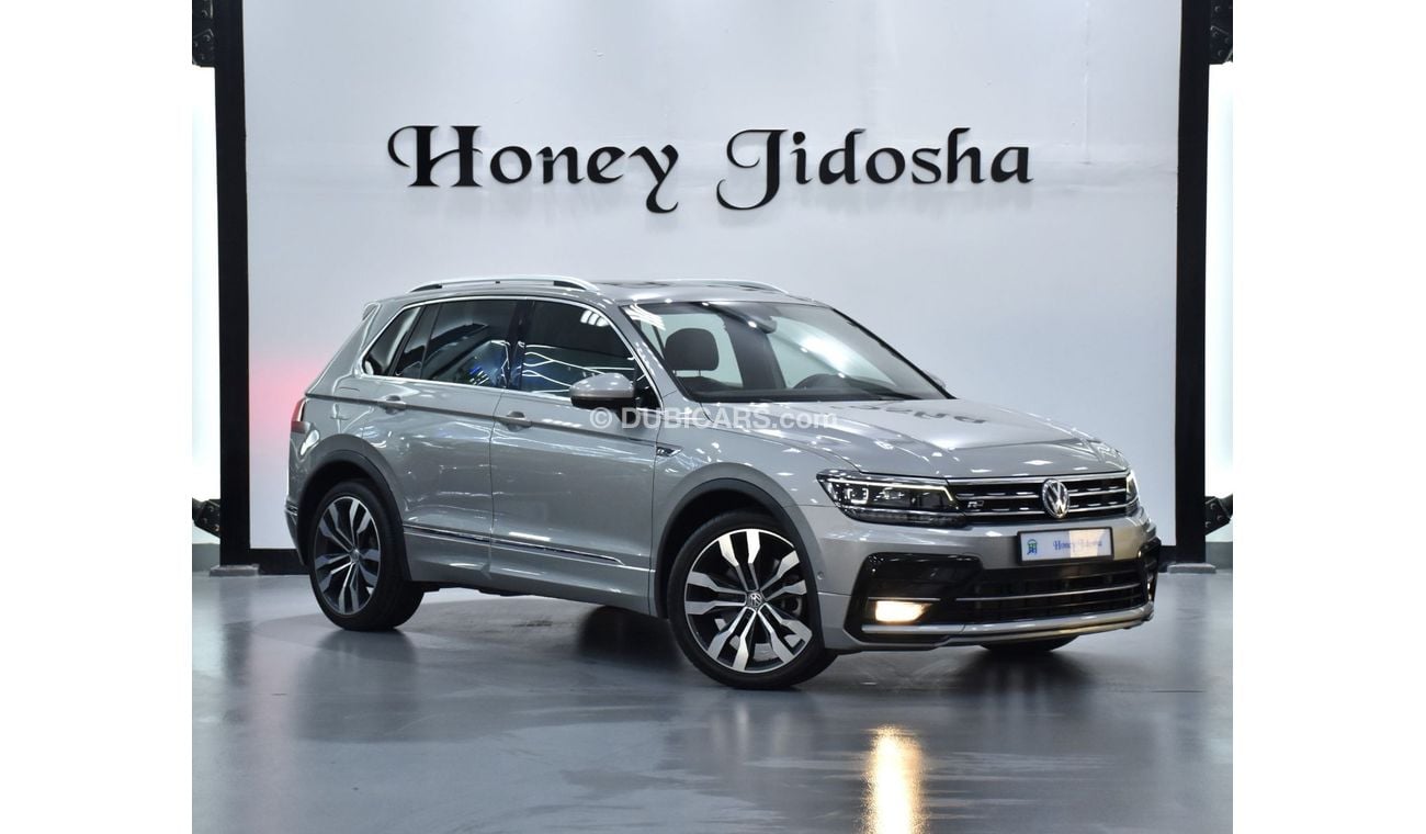 Volkswagen Tiguan EXCELLENT DEAL for our Volkswagen Tiguan R-Line 4Motion ( 2019 Model ) in Beige / Silver Color GCC S