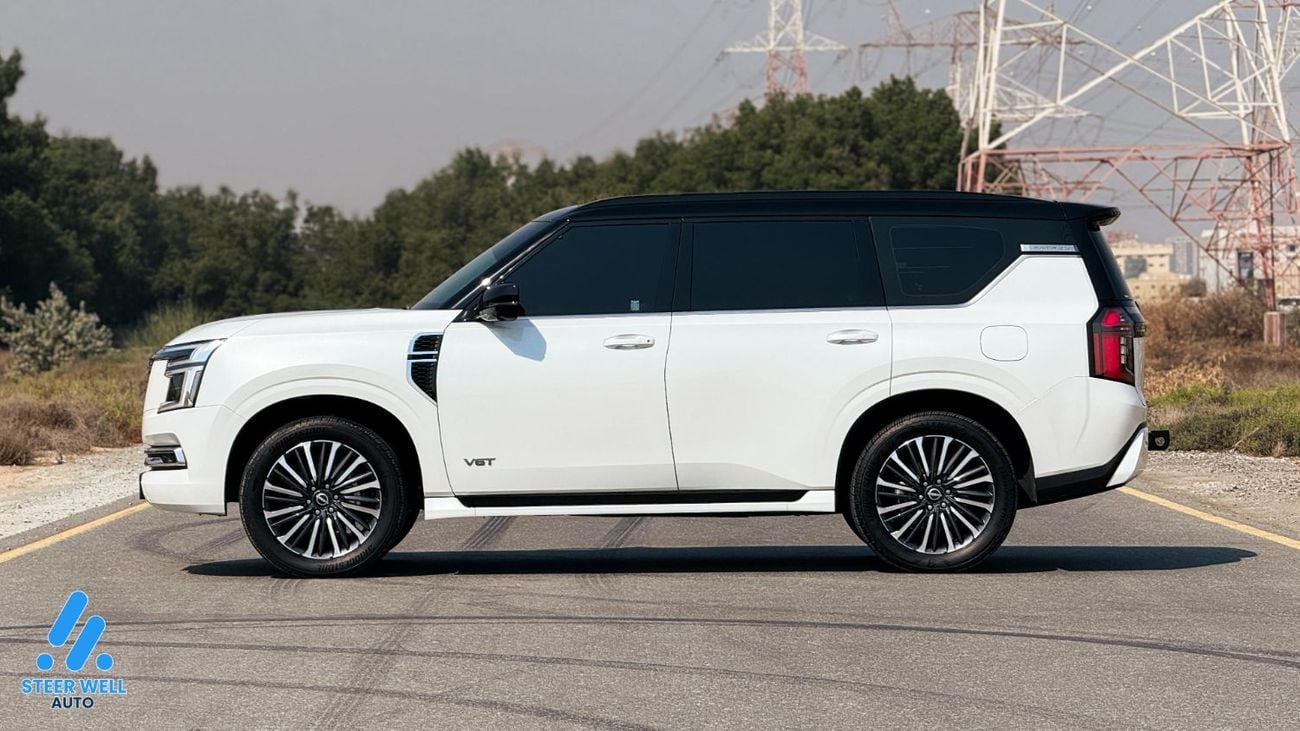 Nissan Patrol LE Titanium 3.5L LE Platinum 3.5 | White/Burgundy | Full Warranty | Luxury SUV