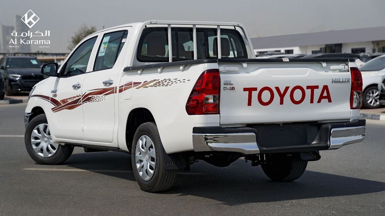تويوتا هيلوكس GLX 2.4L GL | Manual Transmission | RWD | Bed liner | D-4D | GCC | Zero KM | White