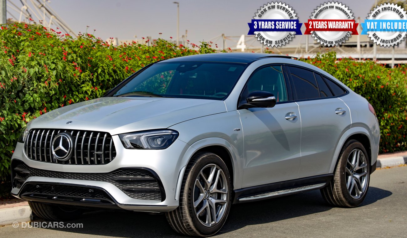 Mercedes-Benz GLE 53 AMG 2021 Coupe Turbo V6 GCC 0km, w/ 2 Yrs UNLTD MLG  WNTY+ 3 Yrs or 60K KM SRVC @ EMC