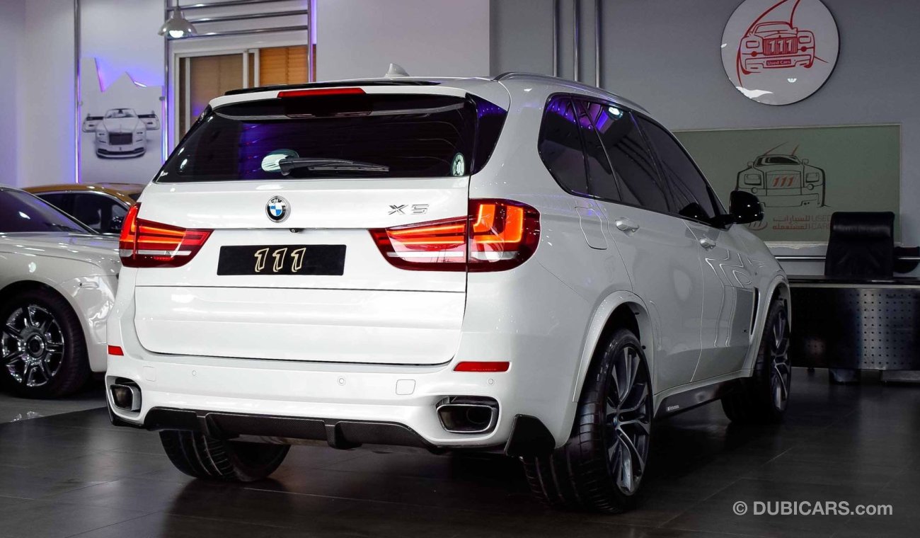 بي أم دبليو X5 XDrive 50i Body Kit M / GCC Specifications / 5 Years warranty and service contract