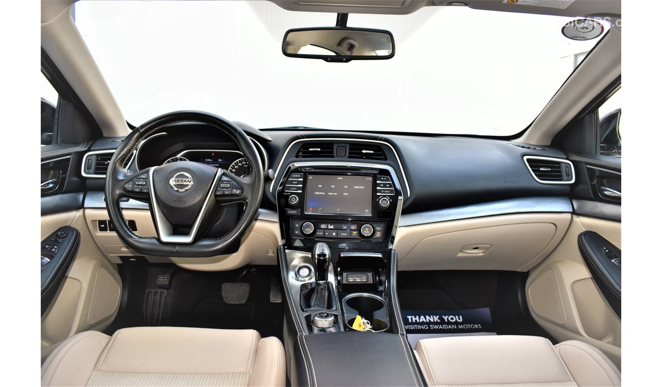 Nissan Maxima 3.5L S 2018 GCC SPECS DEALER WARRANTY