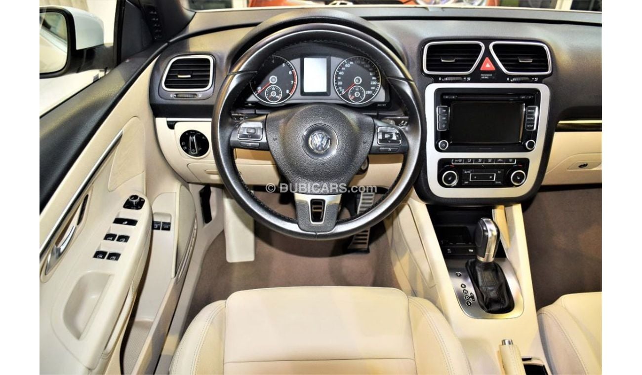 Volkswagen Eos VERY LOW MILEAGE 76000 KM! AMAZING Volkswagen EOS CONVERTIBLE 2012 Model!! in White Color! GCC Specs