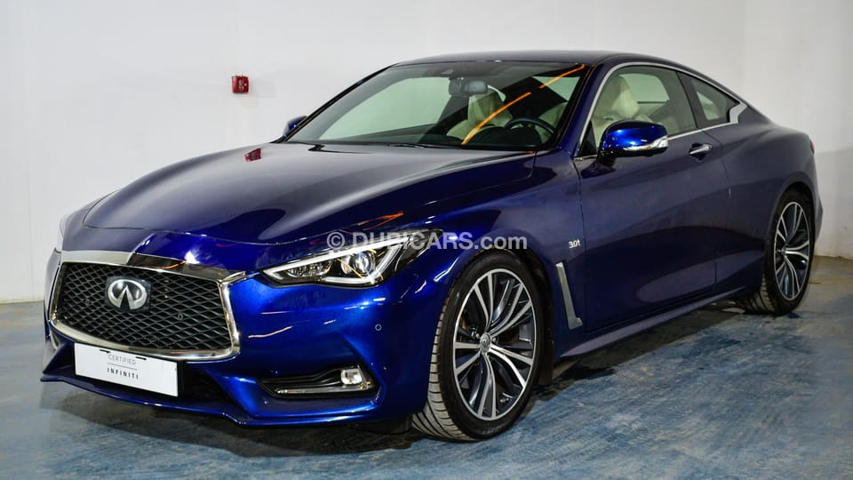 Infiniti Q60 for sale AED 159,900. Blue, 2018