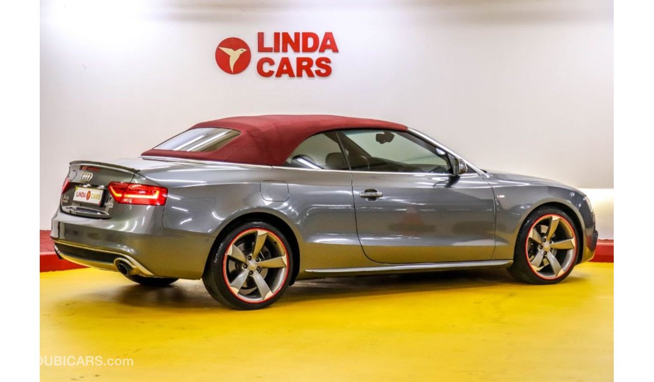 Audi A5 Audi A5 3.0L Cabriolet 2015 GCC under Warranty with Zero Down-Payment.