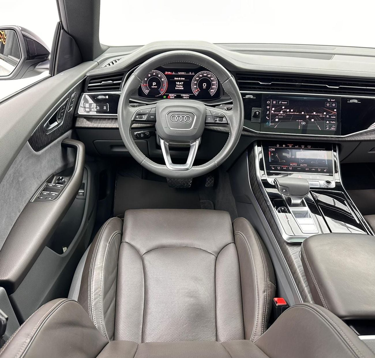Audi Q8 2019 Audi Q8 55TFSI Quattro S-line, 1 Year Warranty Unlimited Km, Full Service History, GCC