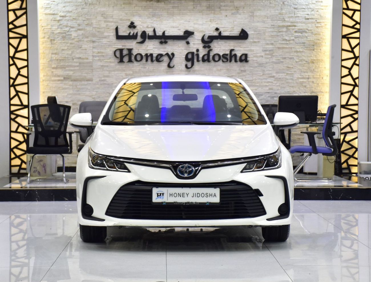 Toyota Corolla EXCELLENT DEAL for our Toyota Corolla Hybrid ( 2021 Model ) in White Color GCC Specs