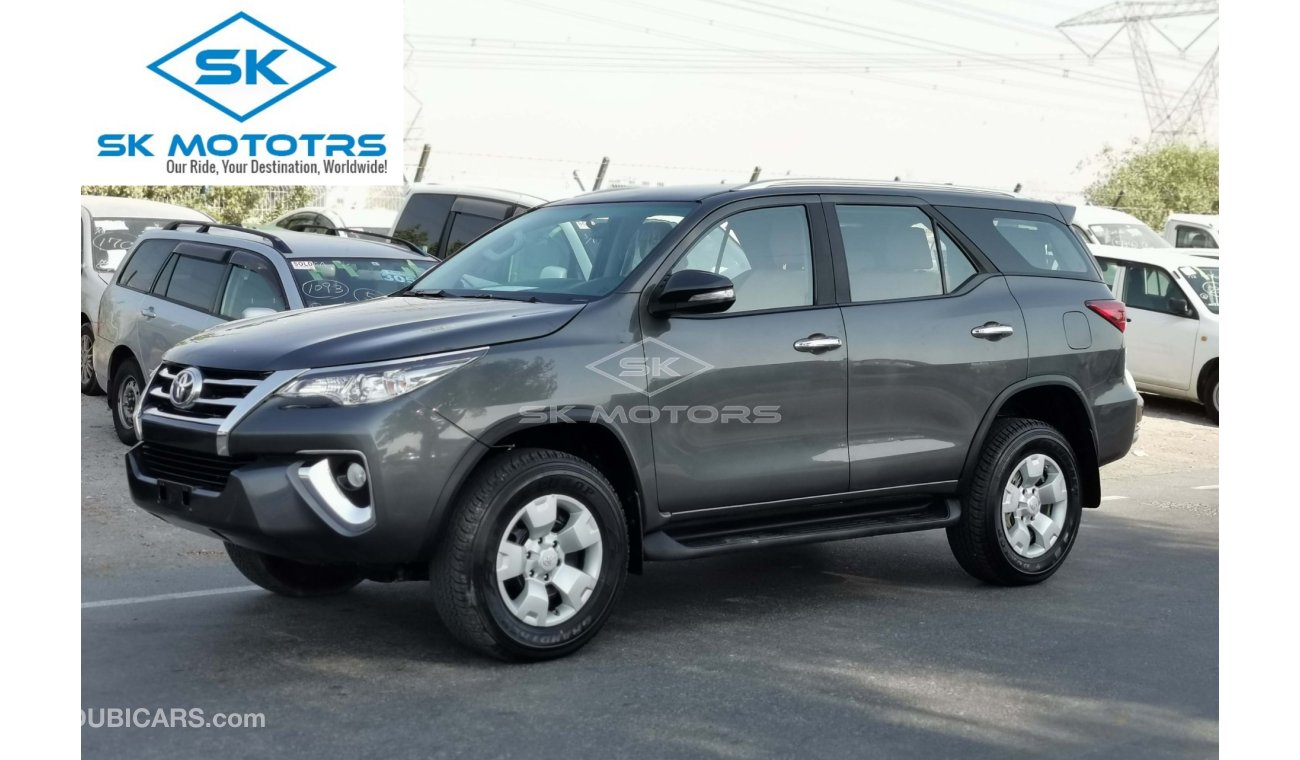 Toyota Fortuner 2.7L, 17" Rims, Rear A/C, Fabric Seats, 4WD Gear, DRL LED Headlights, Traction Control (LOT # 9677)