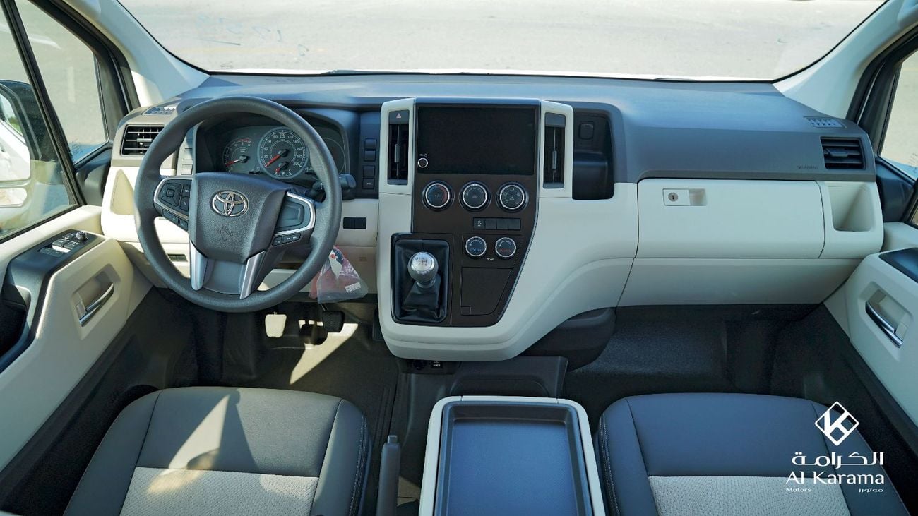 تويوتا هاياس 2.8L Manual Transmission | High Roof 14 Seats | Rear Camera | 4 Doors | AC/Heater
