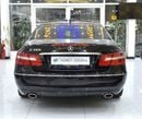 مرسيدس بنز E300 EXCELLENT DEAL for our Mercedes Benz E300 Coupe ( 2013 Model ) in Black Color GCC Specs