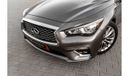 Infiniti Q50 Luxe V6 | 2,056 P.M  | 0% Downpayment | Infinti Warranty!