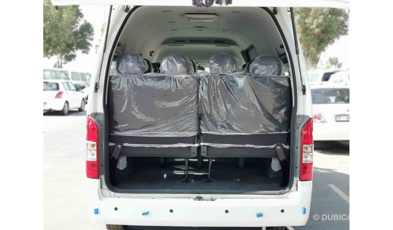 Foton View 2.4L Petrol, 15" Rims, 15 Seats, Fire Extinguisher, Front & Rear A/C, Fabric Seats (CODE # FHR01)