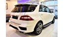 مرسيدس بنز ML 63 AMG AMAZING Mercedes Benz ML 63 AMG 2013 Model!! in White Color! GCC Specs