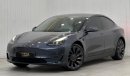 Tesla Model 3 2022 Tesla Model 3 Performance, 2026 Tesla Warranty, 2030 Tesla Battery & Drive Unit Warranty, Low K