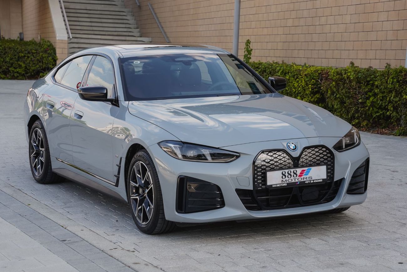 بي أم دبليو i4 2025 BMW i4 e-Drive 40 M-Sport kit RWD Brooklyn Gray 0Km