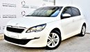 Peugeot 308 1.6L ACTIVE 2016 GCC SPECS