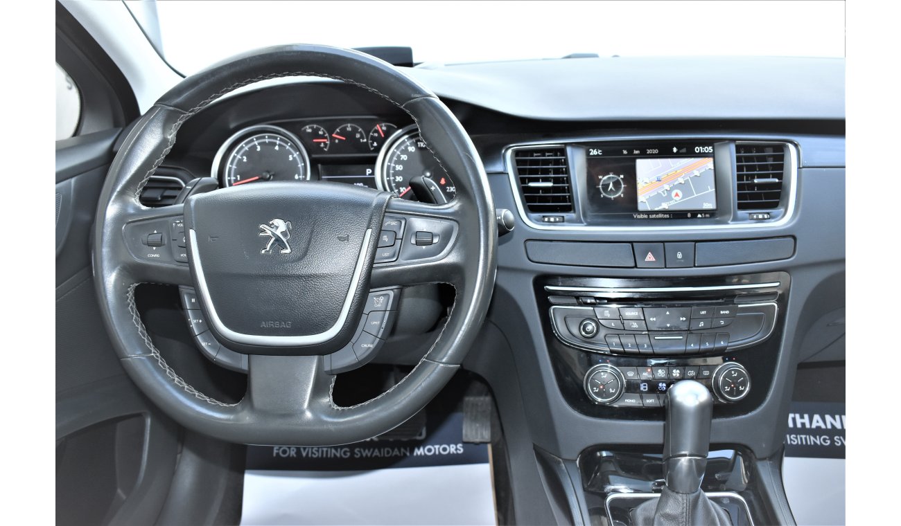 Peugeot 508 1.6L TURBO ALLURE 2015 MODEL GCC SPECS