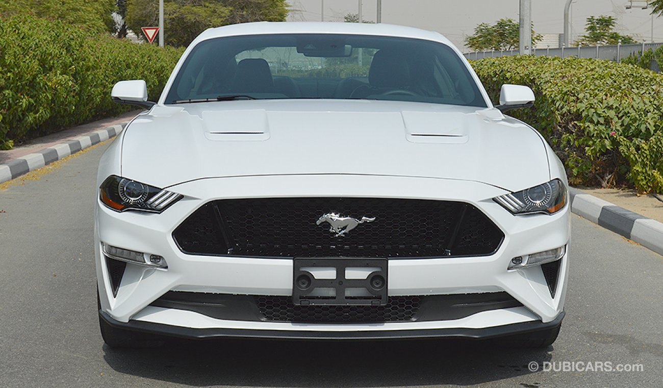 Ford Mustang 2019 GT Premium 5.0 V8 GCC, 0km w/ 3Yrs or 100K km Warranty + 60K km Service @ Al Tayer