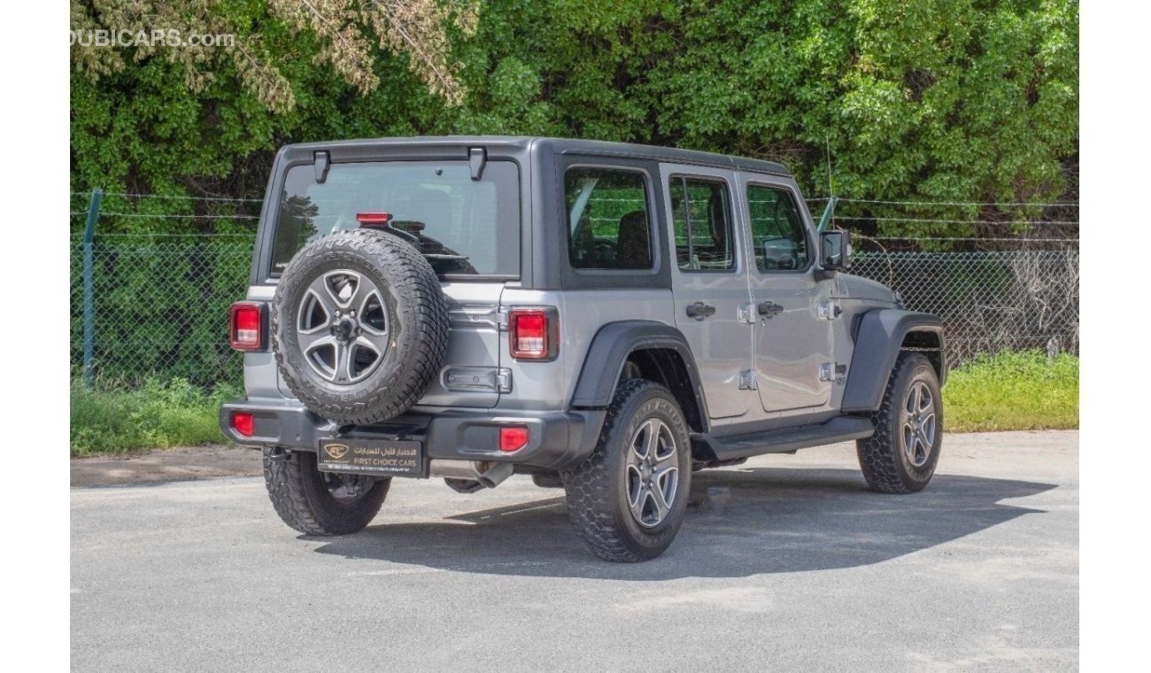 Jeep Wrangler AED 2,154/month 2021 | JEEP WRANGLER UNLIMITED | SPORT GCC | WARRANTY: VALID 25TH DEC 2026 | J37756