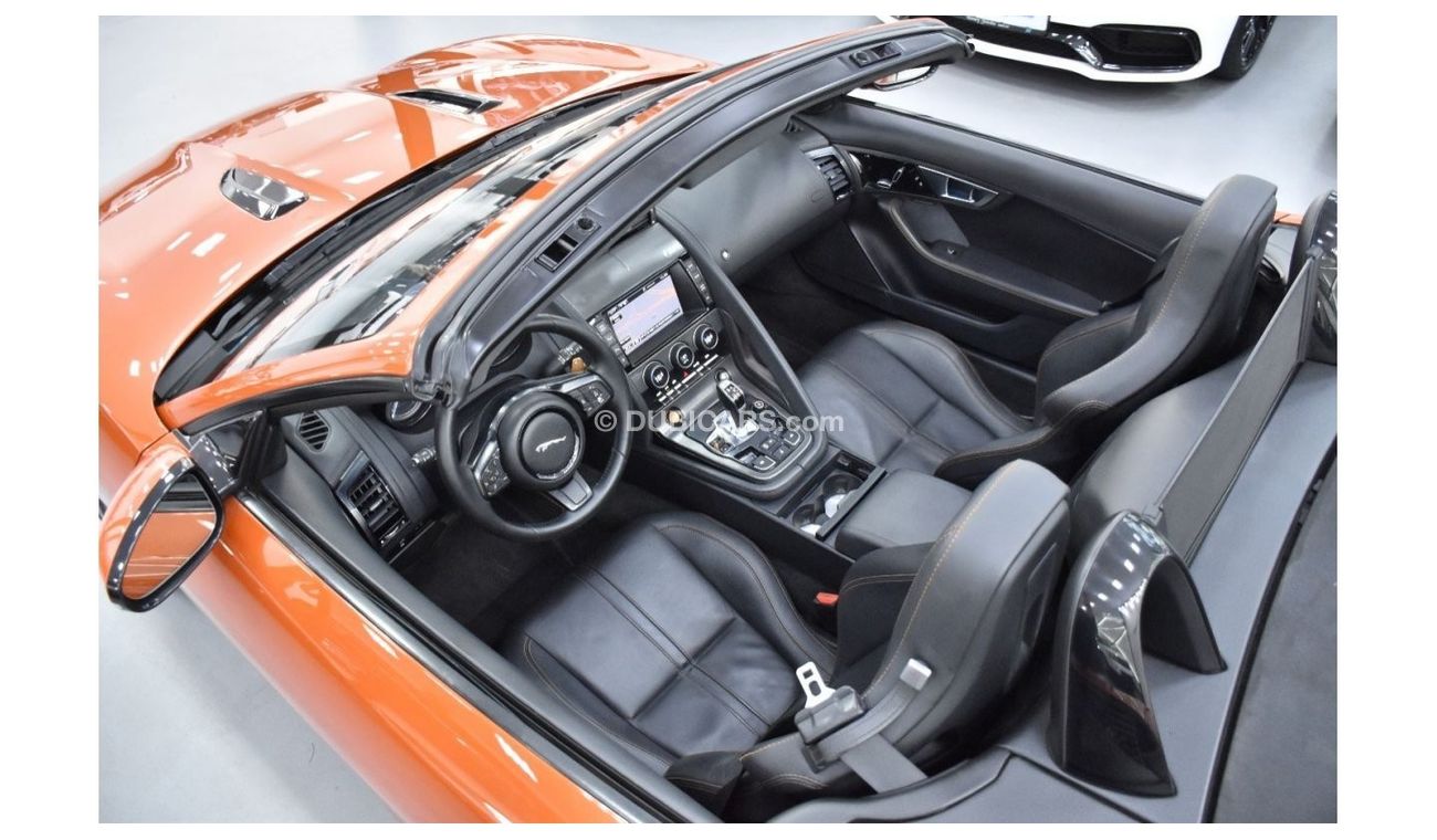 Jaguar F Type EXCELLENT DEAL for our Jaguar F-Type S V8 ( 2014 Model ) in Orange Color GCC Specs