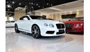 بنتلي كونتيننتال جي تي 2015 II GCC BENTLEY CONTINENTAL GT V8 II VERY LOW MILEAGE