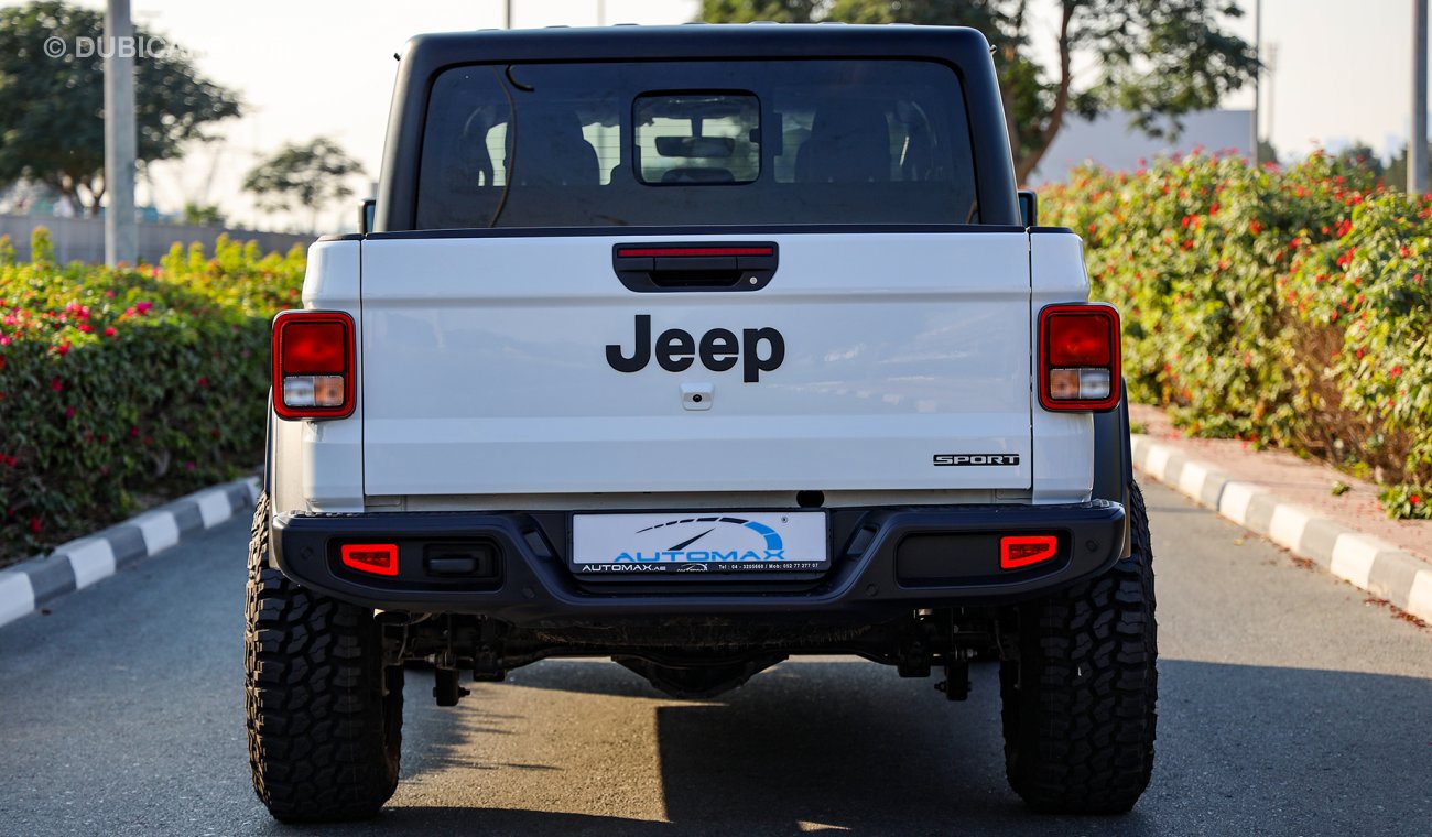 Jeep Gladiator 2020  Sport 4X4, 3.6L V6 GCC, 0km , W/ 3 Yrs or 100K km Warranty @ Official Dealer