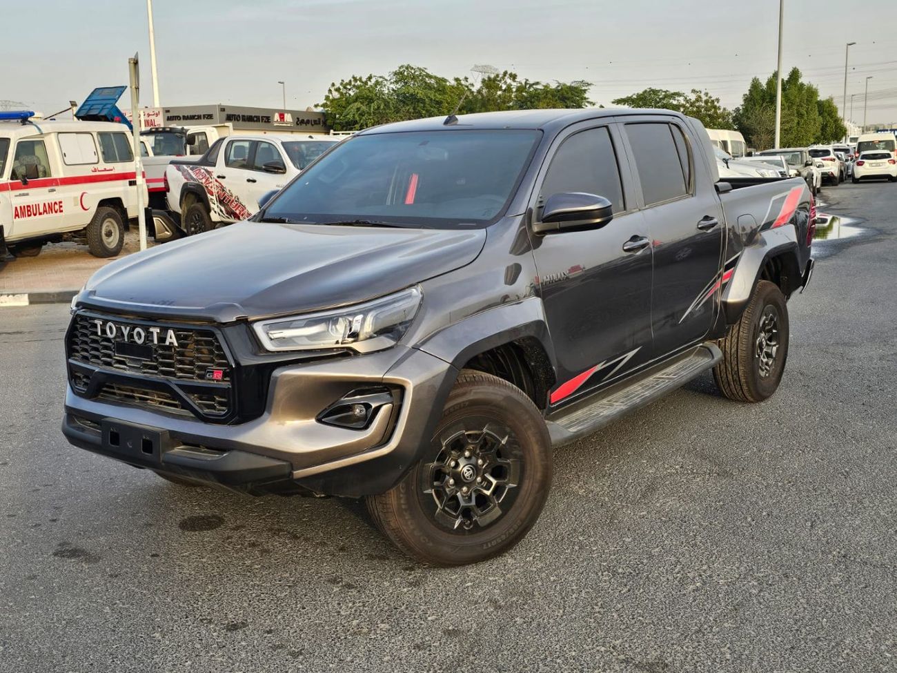 Toyota Hilux Toyota Hilux GR 2021Model 2.7 v4 Engine Fuel.Petrol LHD colour Black Transmission Automatic Interior