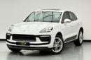 Porsche Macan Std 2.0L (260 HP) 2023 Porsche Macan, 1 Year Unlimited KM Warranty, Porsche Full Service History, GC