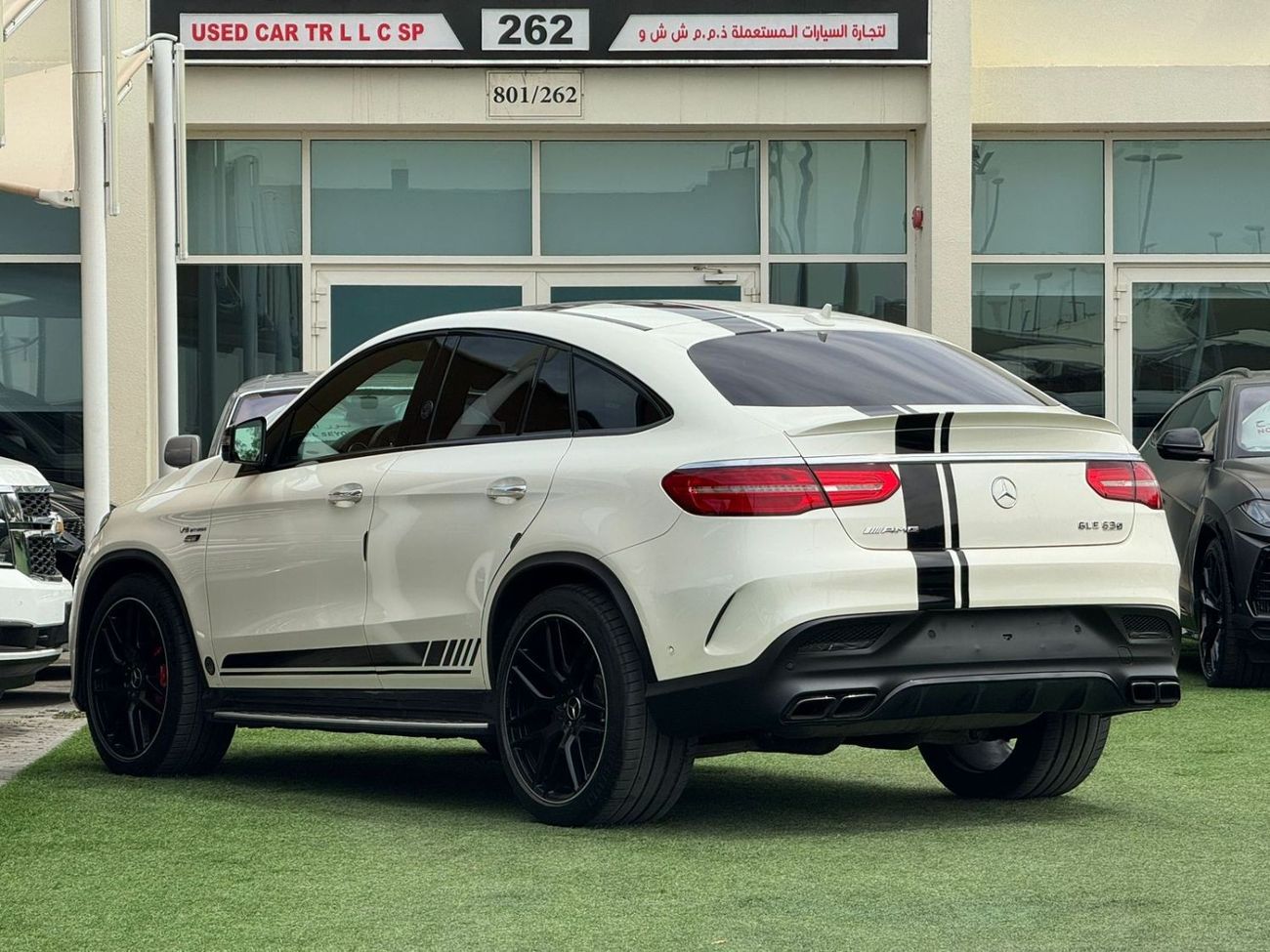مرسيدس بنز GLE 63 AMG مرسيدس GLE63S خليجي 2018 صبغ وكالة تشييكات الوكالة تحت الضمان بحاله ممتازه