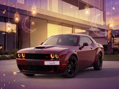 Dodge Challenger !! EID SALE !! 1 YEAR FREE WARRANTY !!  AED 1,050 P.M | 0% DOWN PAYMENT | DODGE CHALLENGER R/T | 202