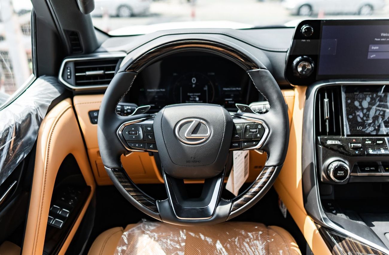 لكزس LX 700h 2025 Lexus LX700h Signature 3.5L AT Hybrid (White-Tan) 7 Seats
