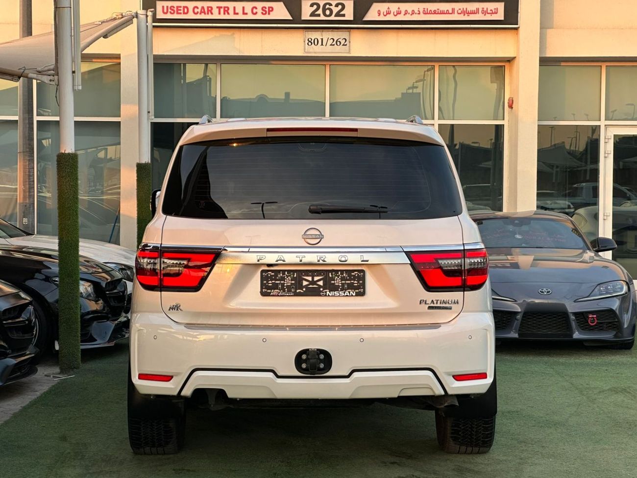 نيسان باترول نيسان باترول بلاتينيوم فل ابشن V6 صبغ وكاله تشييكات وكاله تحت الضمان