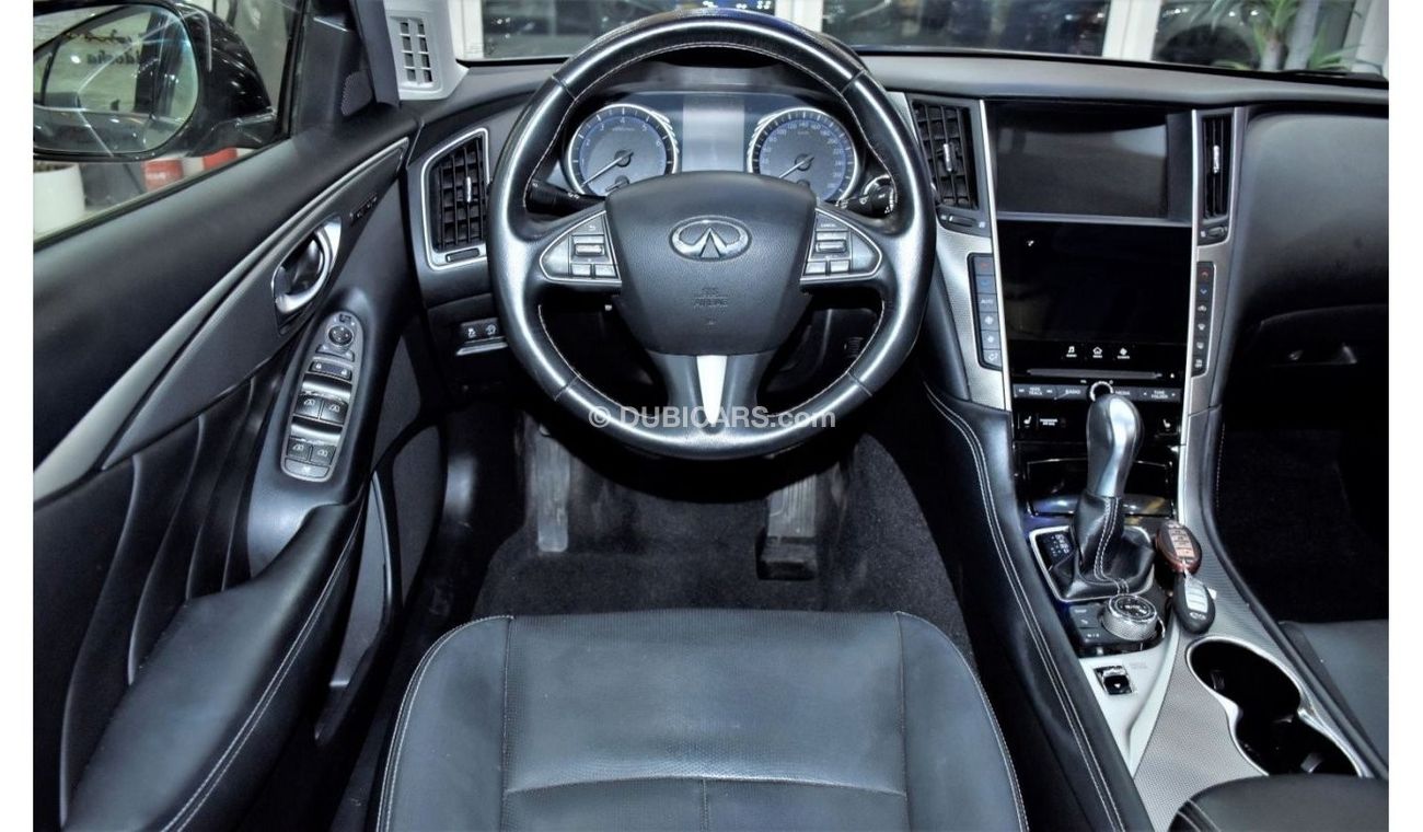 Infiniti Q50 EXCELLENT DEAL for our Infiniti Q50 2.0t ( 2017 Model ) in Grey Color GCC Specs