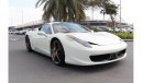 Ferrari 458 ITALIA 2014 MODEL LOW MILGE 33,000 KM GCC NO ANY ACCIDENT