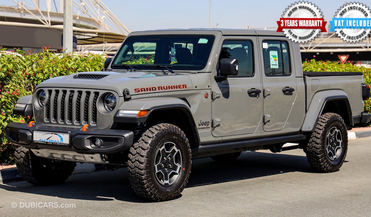 Jeep Gladiator Sand Runner 4X4 , V6 3.6L , GCC , 2022 , 0Km , W/3 Yrs or 60K Km WNTY @Official Dealer