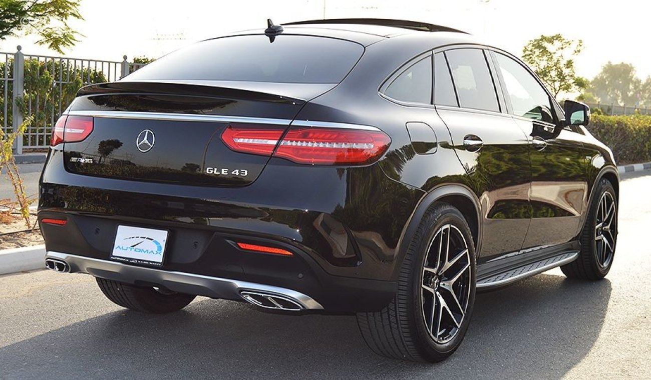 Mercedes-Benz GLE 43 AMG 2019, 3.0L V6 GCC, 0km with 2 Years Unlimited Mileage Warranty # With Sunroof