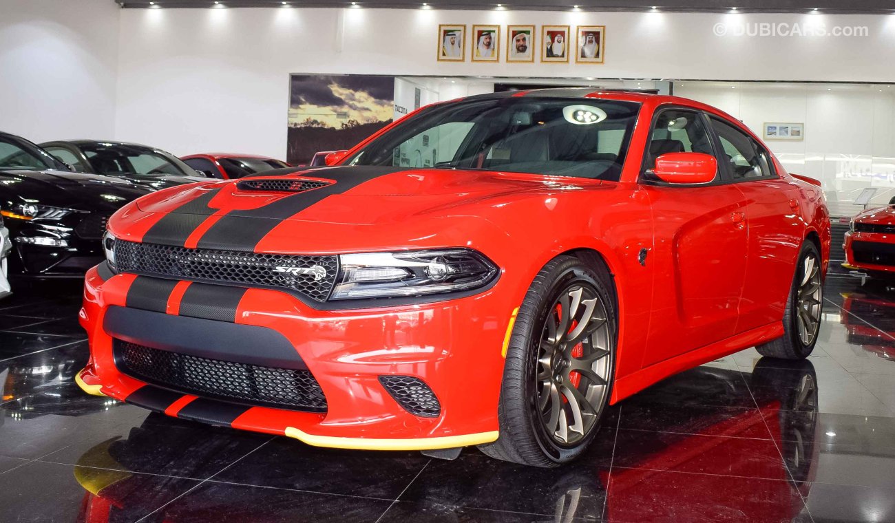 Dodge Charger Hellcat 2018, 6.2 V8 Supercharged HEMI, GCC, 0km with 3 Years or 100,000km Warranty