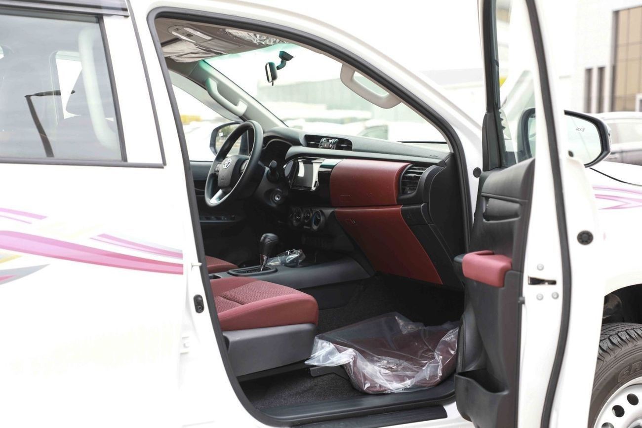 Toyota Hilux LOW 2.4 - PLATINUM WHITE PEARL inside MAROON | Export Only
