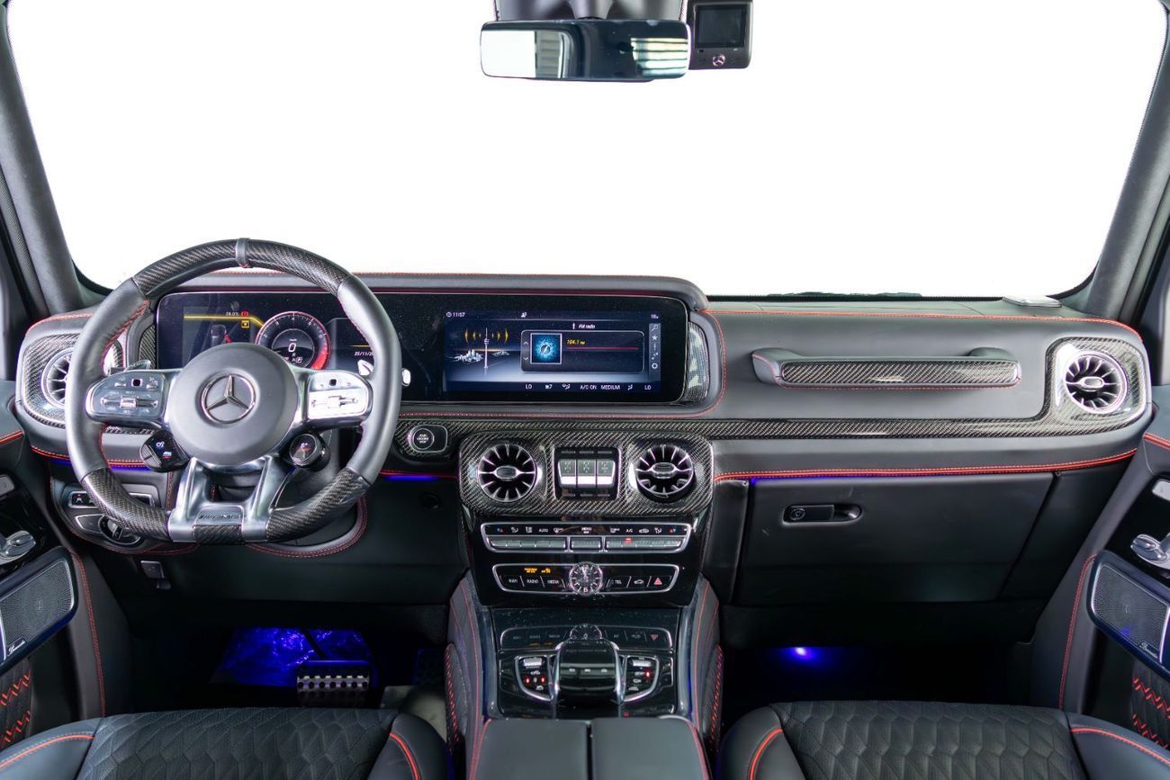 برابوس 900 - مرسيدس-AMG G 63 Brabus 900 Rocket Kit-Masterpiece Interior Black With Red Accents-Full Carbon