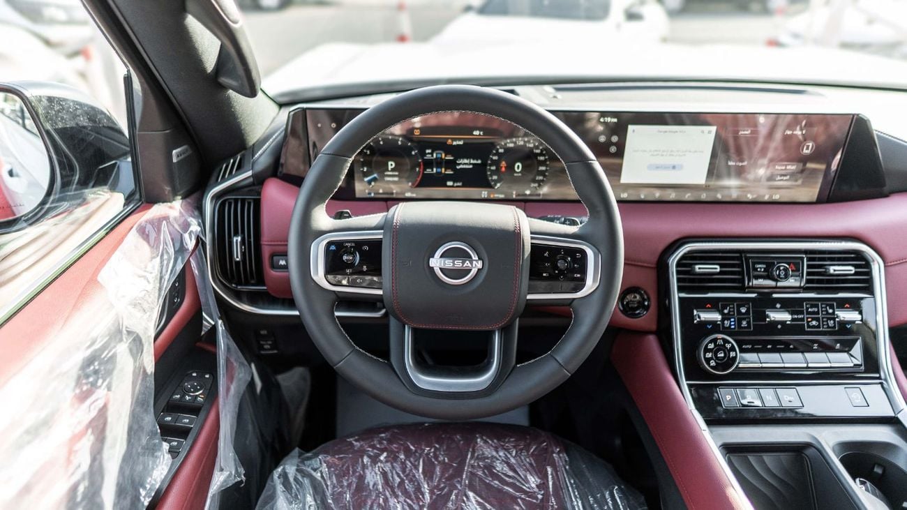 Nissan Patrol 2026 Nissan Patrol SE Platinum 3.8L AT Petrol (White-Red) Black Roof (Export Only)