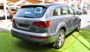 Audi Q7 2009 GCC model, leather panorama, cruise control, alloy wheels, sensors, leather rear spoiler, in ex