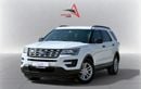 Ford Explorer FWD 3.5L V6 A/T | 2016 | GCC SPECS | WHITE EXTERIOR | AED 870 per month