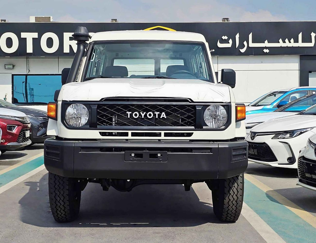 تويوتا لاند كروزر 70 LC78 |  4.5L V8 Diesel | M/T | Winch Snorkel | Ready Unit (CODE # 69035)