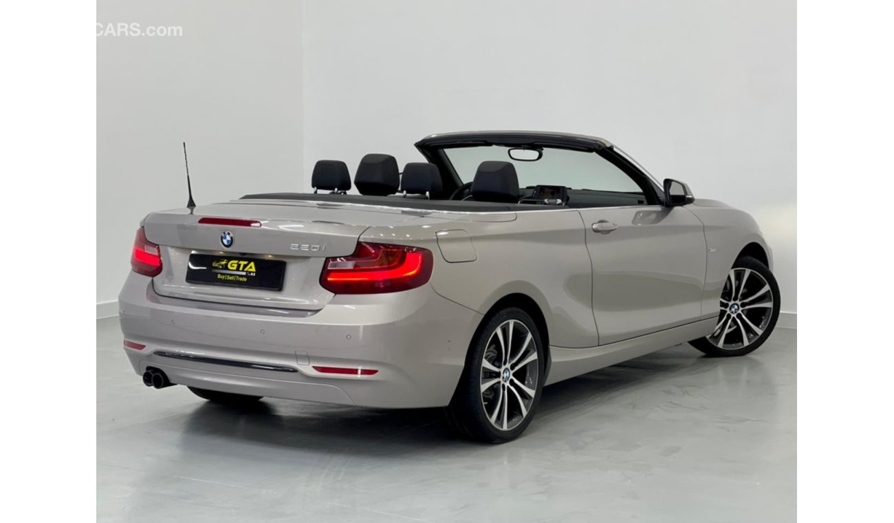 بي أم دبليو 220 2017 BMW 220i Sport Convertible, Full Service History, Warranty, GCC