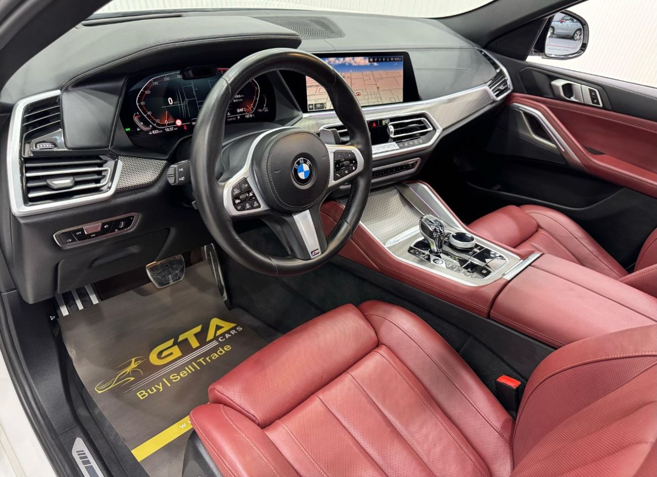 بي أم دبليو X6 40i M Sport 3.0L 2022 BMW X6 xDrive40i M-Kit, 2027 BMW Warranty + Service Pack, Fully Loaded, Low Km