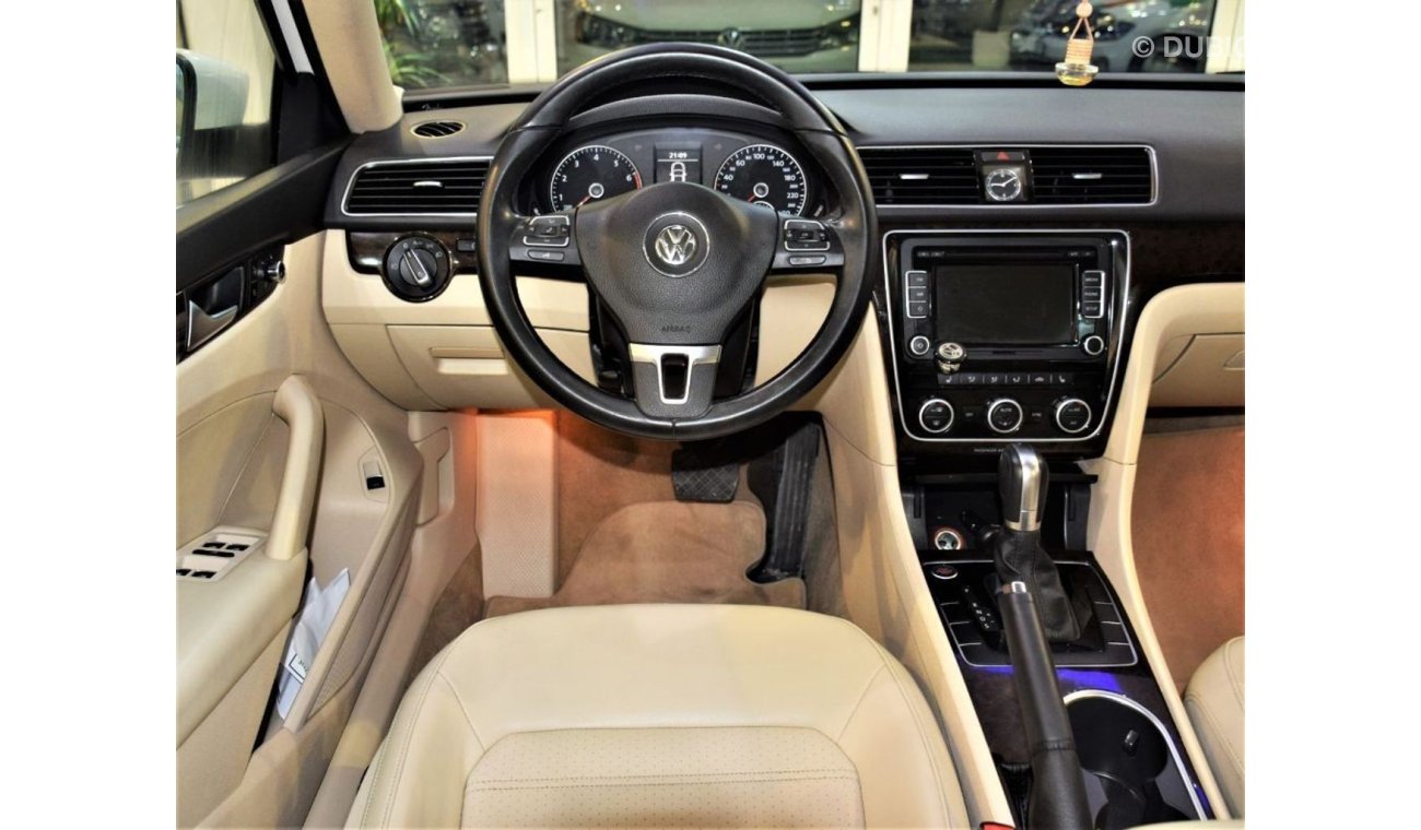 فولكس واجن باسات ( ORIGINAL PAINT ( صبغ وكاله ) Amazing Volkswagen Passat 2016 Model!! in White Color! GCC Specs